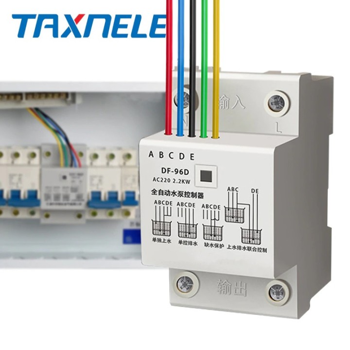 DF-96D DF96D controllore di livello acqua automatico Regolatore della Pompa Cisterna Liquido Automatico 220V Din Rail