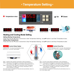 SHT2000 AC 110V 220V Digital Thermostat Humidistat Humidity Temperature Controller