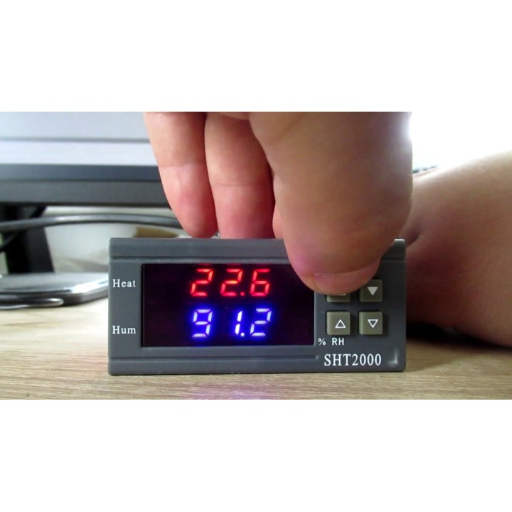 SHT2000 AC 110V 220V Termostato digital Humidistato Controlador de temperatura
