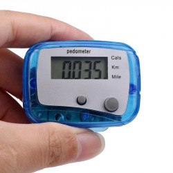 Podómetro digital Medidor de pasos y distancia de calorías Precisión de 5 dígitos