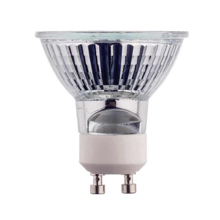 Lampada alogena dicroica gu10 mr16 42w 220v bianco caldo 223lm 2800k 240v