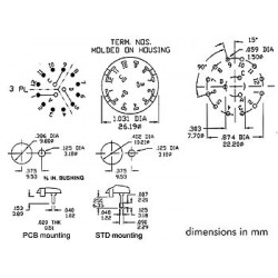 Conmutador rotativo 4p 3 posiciones conexiones de soldadura velleman - 2