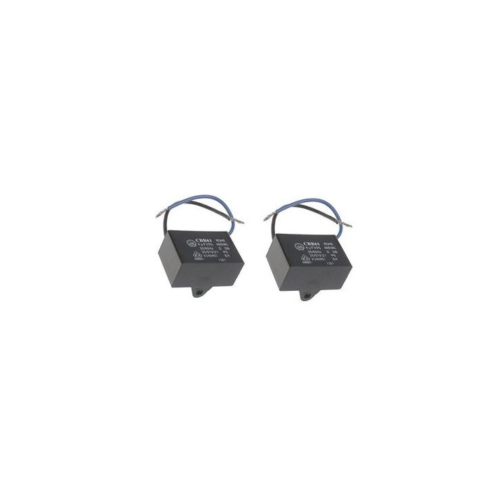 3 Condensatore metallizzato CBB61 per ventilatore da soffitto a motore 500VAC 4uF 4mf jr  international - 2