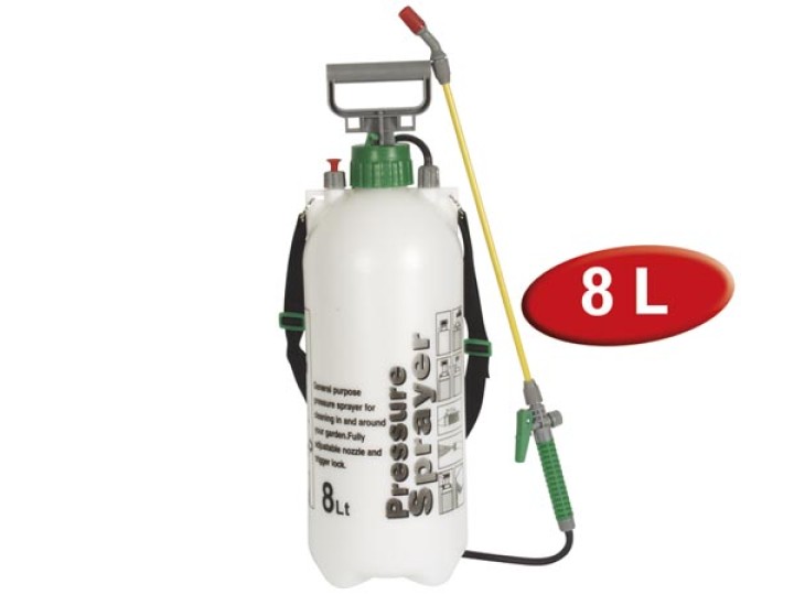 Sprays 8 l wasser spray lösungsdetergens pestizid herbizid düngung gps08 perel - 1
