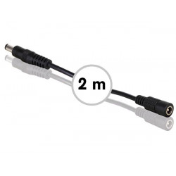 With extension (male-female) dc power connector - 2m lcon14 jr  international - 2