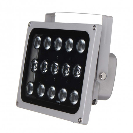 Projecteur Infrarouge Étanche IP65 12v 15 LED 50m Illuminateurs Lumière  Lampe Vision Nocturne Pour CCTV
