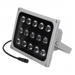 Projecteur Infrarouge Étanche IP65 12v 15 LED 50m Illuminateurs Lumière Lampe Vision Nocturne Pour CCTV