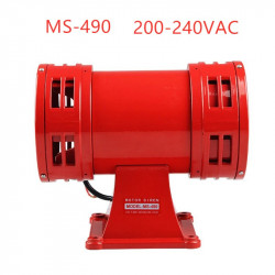 Sirene turbine electromechanical 0.6A 120w 220v 1200m ms-125dB audible alarm system 490 rotary jr  international - 4