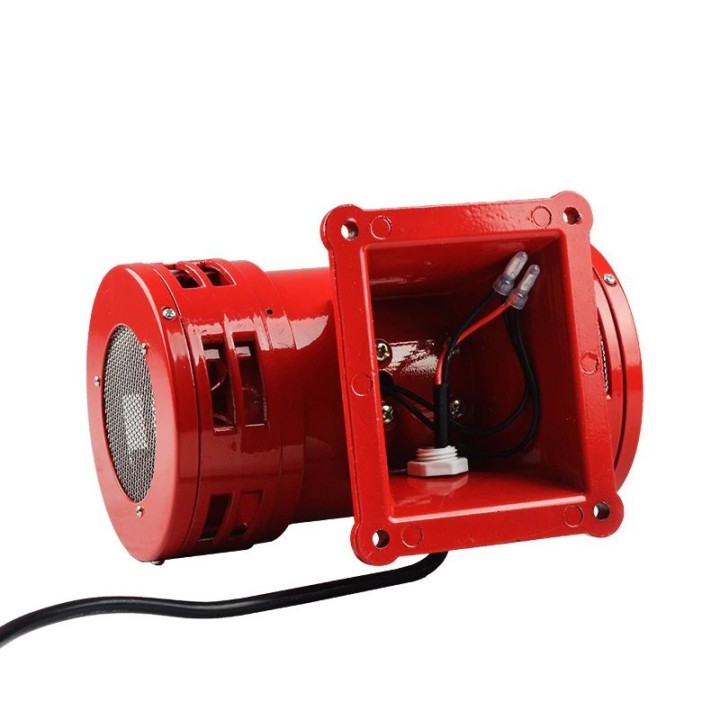 Sirene turbine electromechanical 0.6A 120w 220v 1200m ms-125dB audible alarm system 490 rotary jr  international - 5