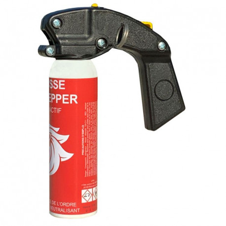 Spray difensivo anti aggressione schiuma di peperoncino rosso 100ml con impugnatura neutralizzante inabilitante