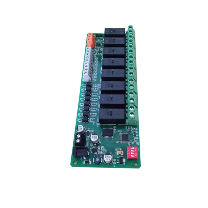 Modulo relè RS485 8 canali IO 8in 8out tastiera di controllo RS485 16A