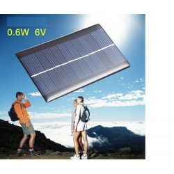 Panel solar 6v 0.6w Cargador de batería para suministro de sistema de energía