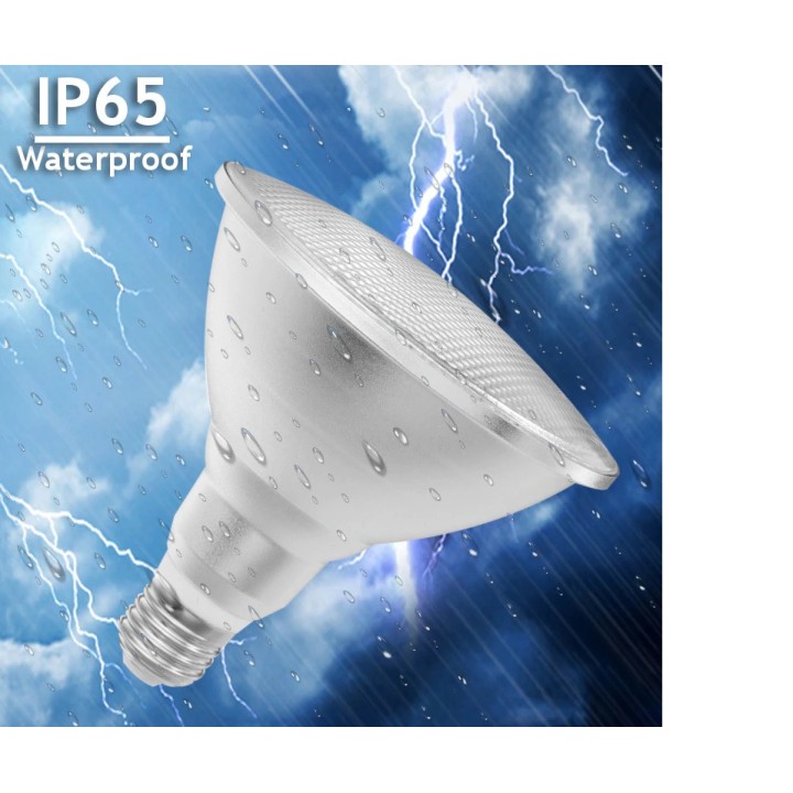 Bombilla LED 20w RGB E27 Par38 foco de iluminación a prueba de agua con control remoto IR de 24 teclas