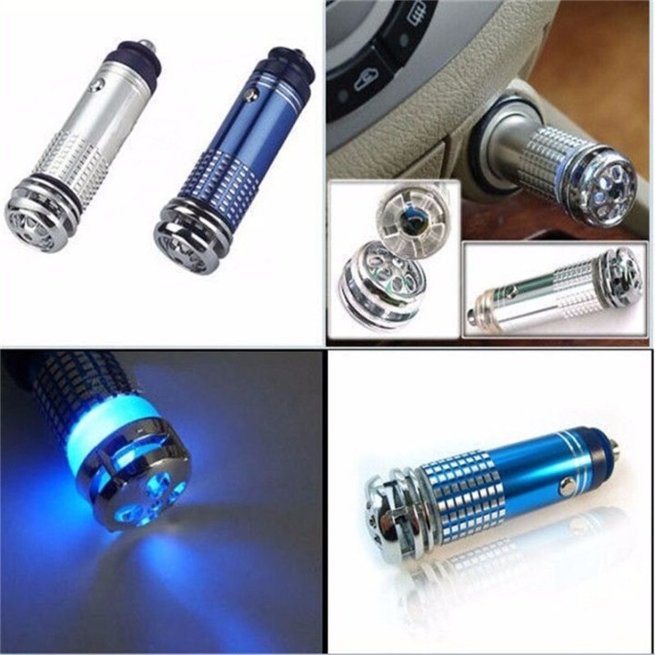 Mini Auto Fresh Air Ionic Purifier Oxygen Bar Ozone Ionizer Cleaner For Car