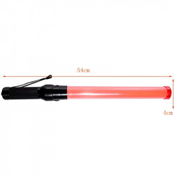 20 Traffic police baton 21 inch red lightingtraffic led safety control reflective warning stick flashlight jr international - 6