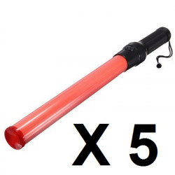 5 traffic police baton red lightingtraffic 21-inch Roadside Safety LED Traffic Wand Baton led safety control reflective warning 