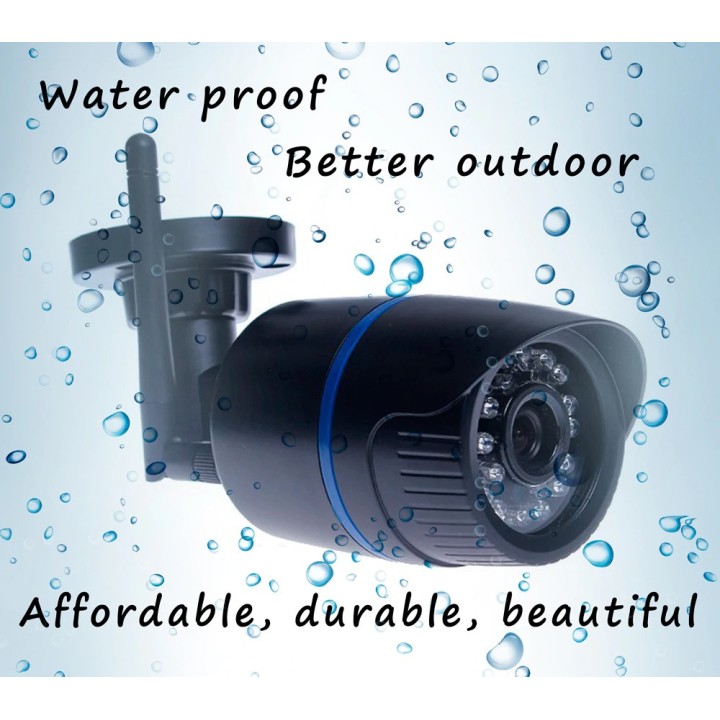 1080p 6mm wasserdichte IP-Farbvideokamera mit 220V Netzteil