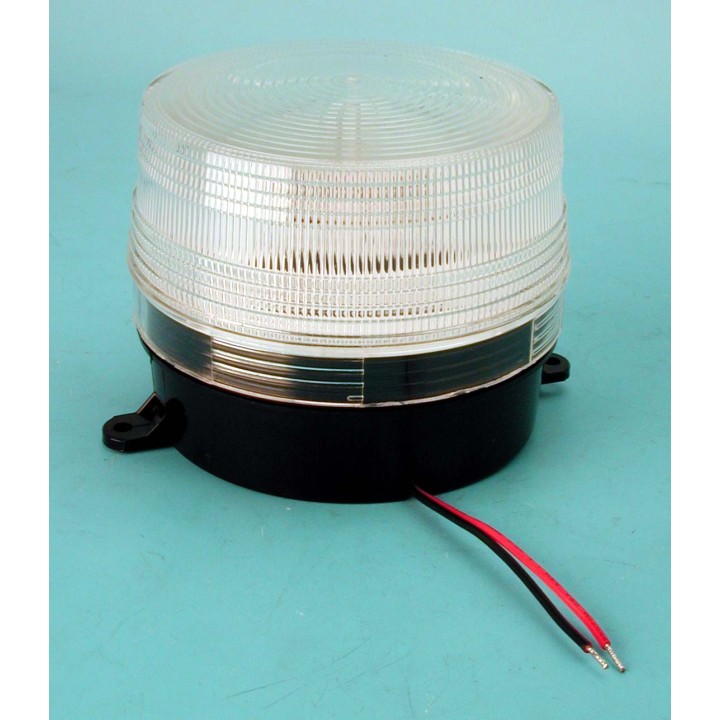 2 Flash alarma electronico xenon blanco 12v ø100x80mm haa100w flashs alarmas  blancas velleman - 2