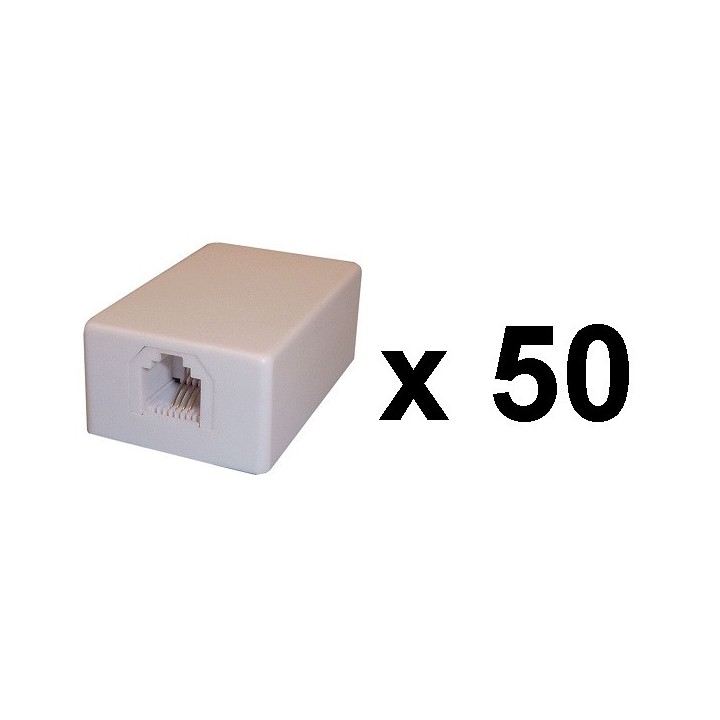 50 X Telefonische anschlussdose modular rj11 6p4c telefonische anschlussdose jr international - 1