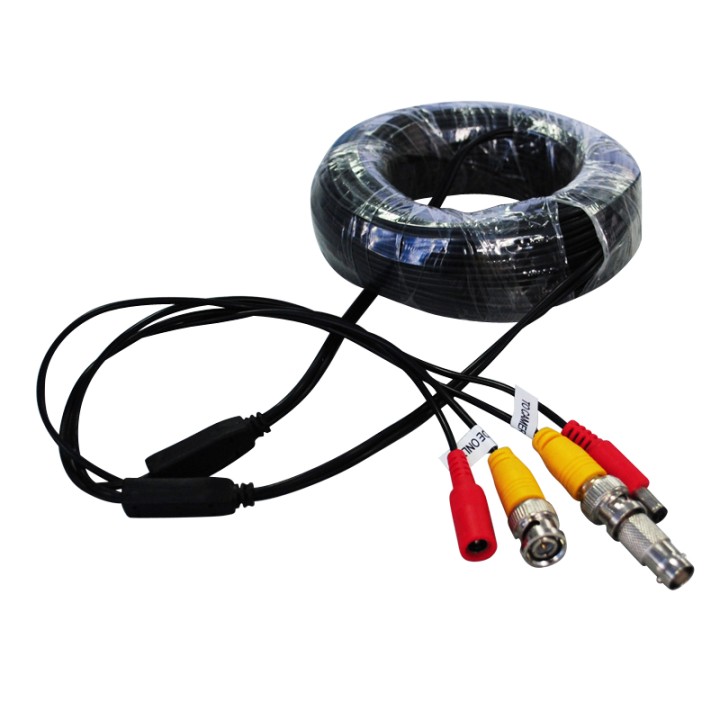 Cavo könig 20 m per telecamere rg59 coax + alimentazione dc konig - 1