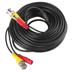 20 m security coax cable rg59 + dc power konig - 3