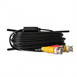 20 m security coax cable rg59 + dc power konig - 6