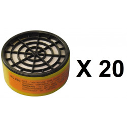 20 Cartridge for chemical risks mg gas masks cartridge for chemical risks gas masks 3m - 2