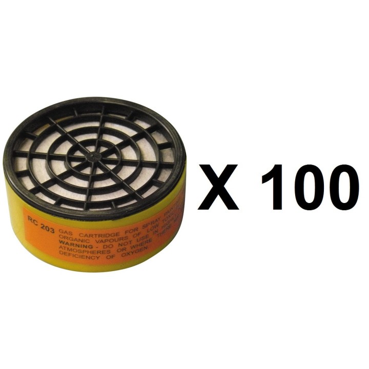 100 Cartridge chemical risks for mg gas masks cartridge for chemical risks gas masks 3m - 2