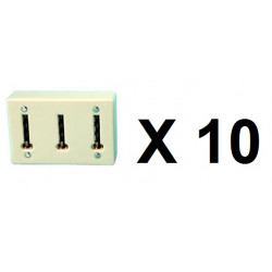 10 Vielfacher stecker stecker stecker fur die verbindung von 3 telefonsteckern mit einer telefonbuchse stecker jr international 