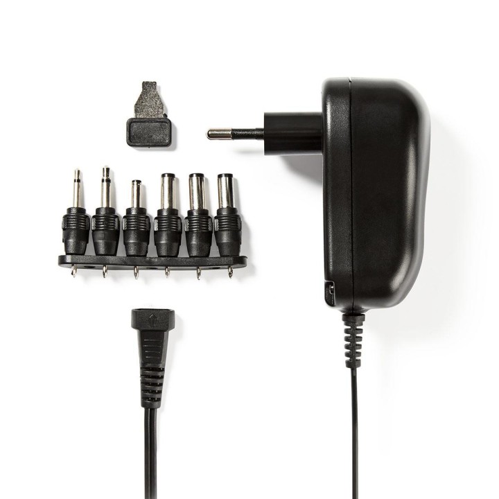 Universal Power Adapter 3 / 4.5 / 5/6 / 7.5 / 9/12 VDC 1.0 A Black nedis - 4