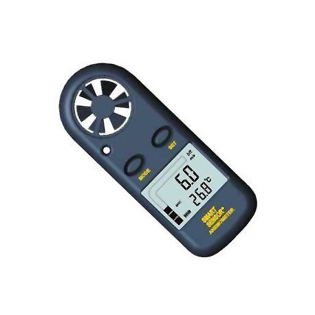 Anemometre digital mesure vitesse vent thermometre numerique ecran lcd  sport anenometer am02