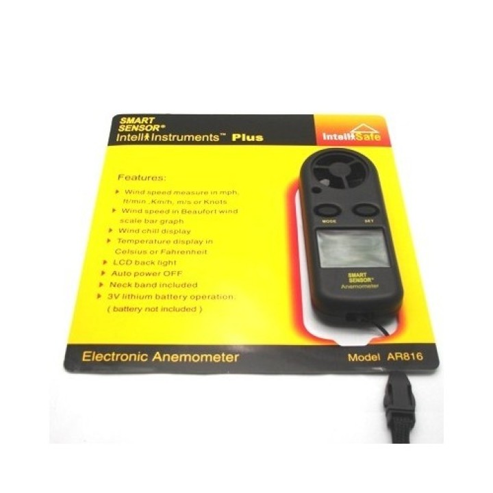 Anemometer misst windgeschwindigkeit digitale thermometer digital lcd sport anenometer am02 jr  international - 1