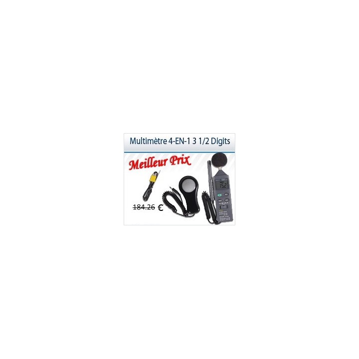 5 in 1 Circondario Meter luce misuratore di decibel termometro metro igrometro anemometro velleman - 1