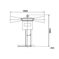 Electromechanical siren air raid alarm civil defense emergency warning turbine professional