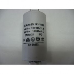 Condensador 2.5 mf micro farad 450v 50 60 hz condensador de arranque motor universal a borne am w1 11012 fixapart - 1
