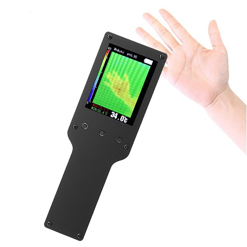 sharp 2.4 inch colour display Thermal imaging camera with a higher resolution of 320 x 240 IR MLX90640 thermal imaging IR pyrometer for general use Model MLX90640