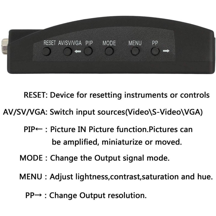 Video-signal zu tv konverter vga-signalgeber modulator vasmon2n velleman - 4