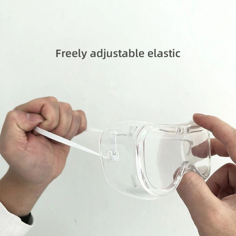 Evansamp Children Transparent eye protection goggles windproof sand flat PC shockproof saliva splash anti-dust goggles 