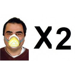 2 Maschera respiratoria MR + 50 filtro mrc di protezione ad altissimo livello di filtrazione np22 jr international - 2