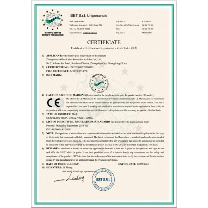 50 Máscara KN95 N95 boca Filtración de algodón kf94 Filtro de seguridad covid-19 coronavirus