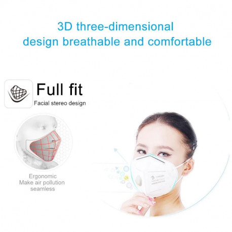 KN95 face Mask Cotton With Valve Reusable Dustproof PM 2.5 N95 Respirator Mouth KF94 Pff3 TSLM1 covid-19