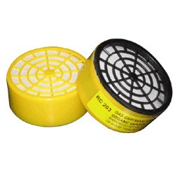20 maschera a gas protezione naso e bocca + filtro per rischio chimico + 8 cartuccia filtrante covid-19 coronavirus jr internati