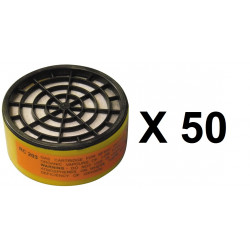 50 Cartuccia filtrante protezione per maschera antigas mg 3m - 10
