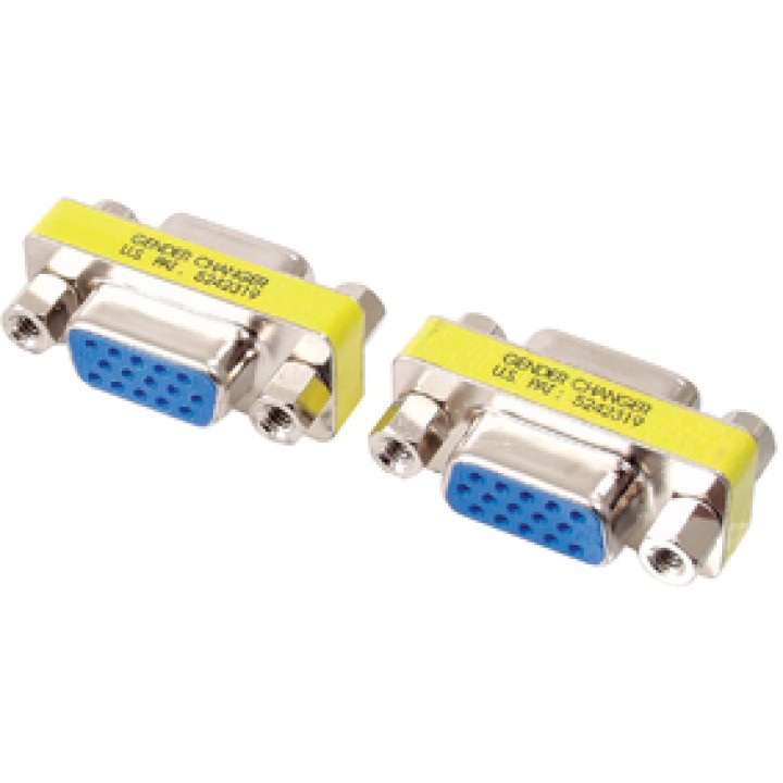 Mini vga hd15 perno metallico femmina pin femmina a hd15 konig gvhd ff15p value line - 1