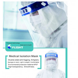 isolierende Kopfschutz-Isolationsmaske Vollgesichts-Antivirenmaske Wasserdichter medizinischer Gesichtsschutz