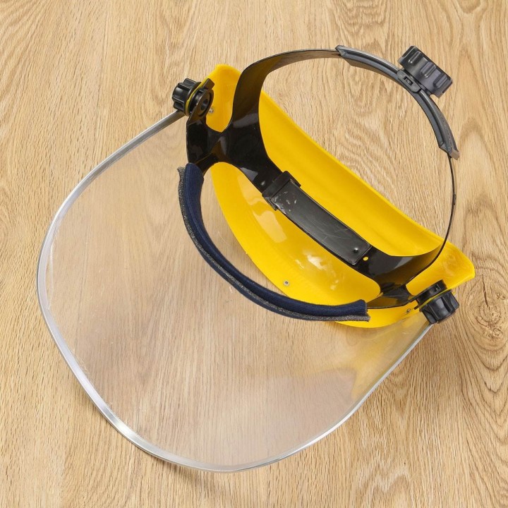 Anti-Speichel-Virus Staubdichte MaskeTransparente PVC-Sicherheitsflächen  Bildschirm