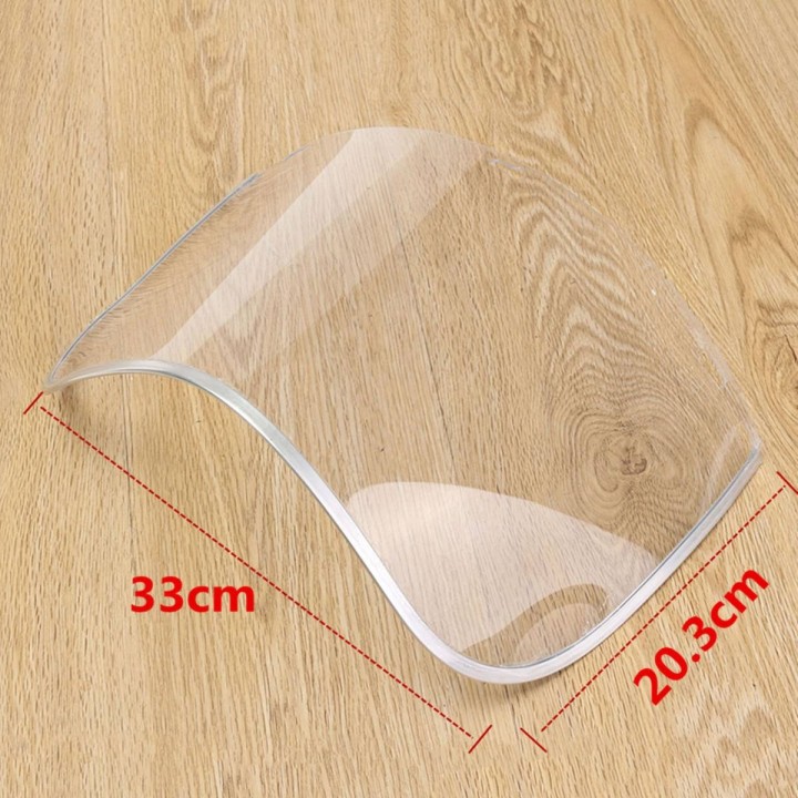 Anti-Speichel-Virus Staubdichte MaskeTransparente PVC-Sicherheitsflächen  Bildschirm