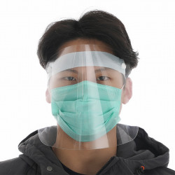 Visiera Shield trasparente anti-spruzzo antipolvere Proteggi maschera facciale covid-19