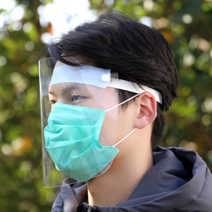 Masque Visière Bouclier transparent Anti eclaboussure Anti-poussière covid-19