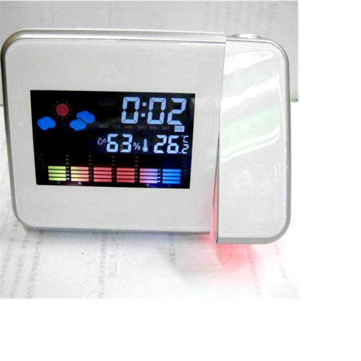 réveil projection led avec Station météo thermomètre affichage de la Date horloge numérique chargeur USB